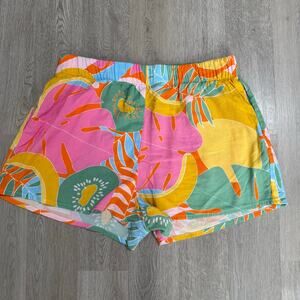 Show Me Your Mumu Women's Colorful Floral Shorts Size Large